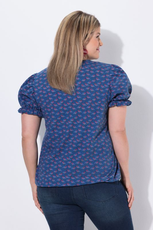 Тениска с принт на птици