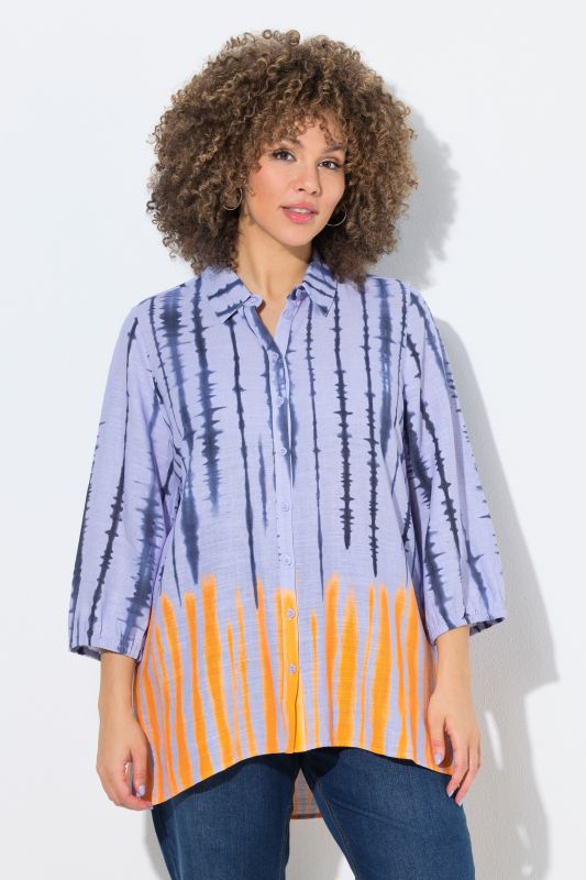 Batik Striped Tunic Blouse