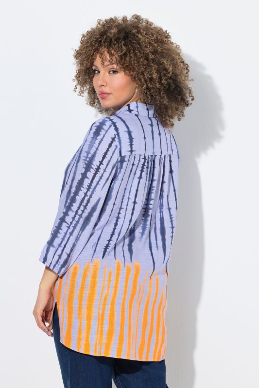 Batik Striped Tunic Blouse