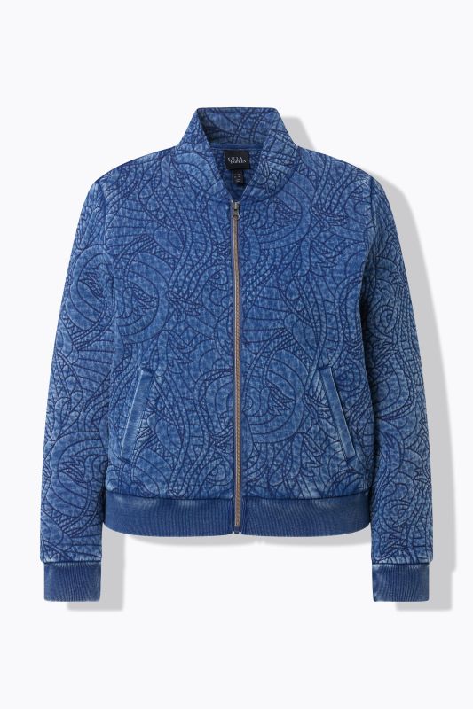 Indigo Dyed Quilted Blouson