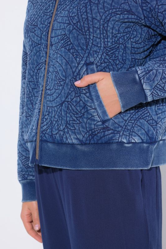 Indigo Dyed Quilted Blouson