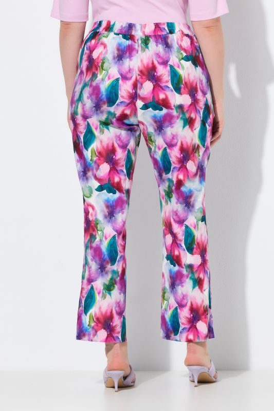 Watercolor Floral Linen Blend Pants