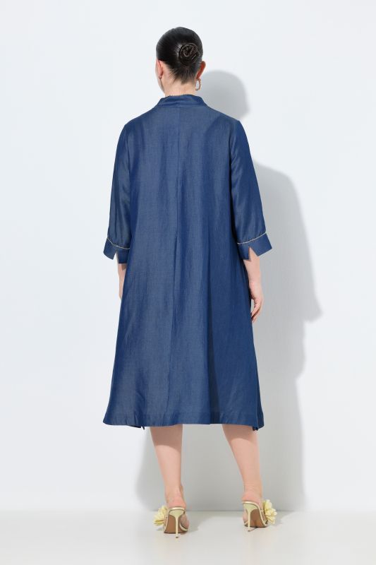 Denim-Look Lyocell Dress