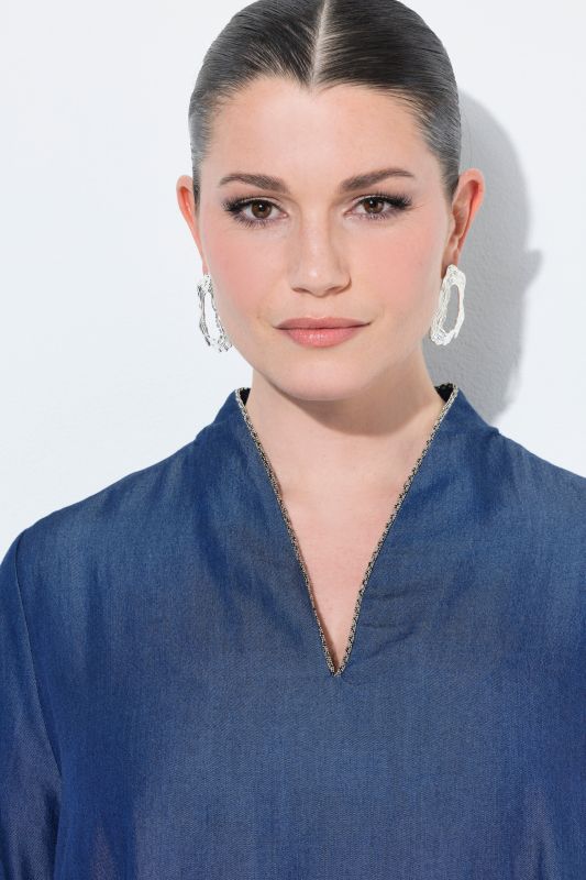 Denim-Look Lyocell Dress