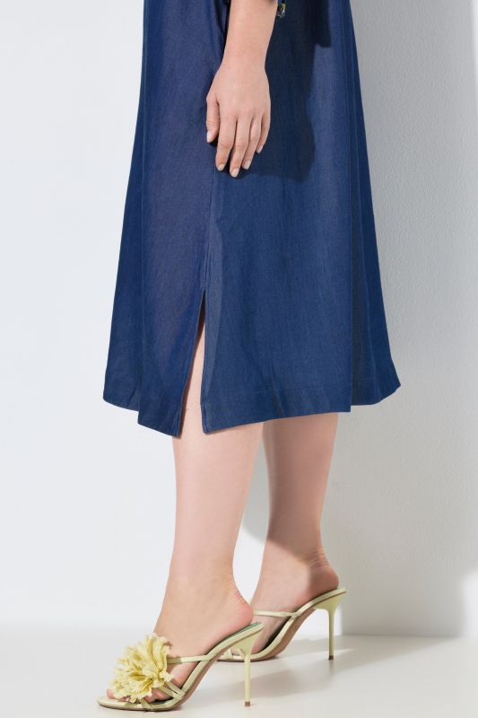 Denim-Look Lyocell Dress