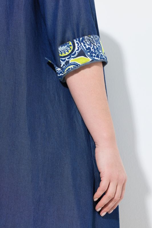 Denim-Look Lyocell Dress