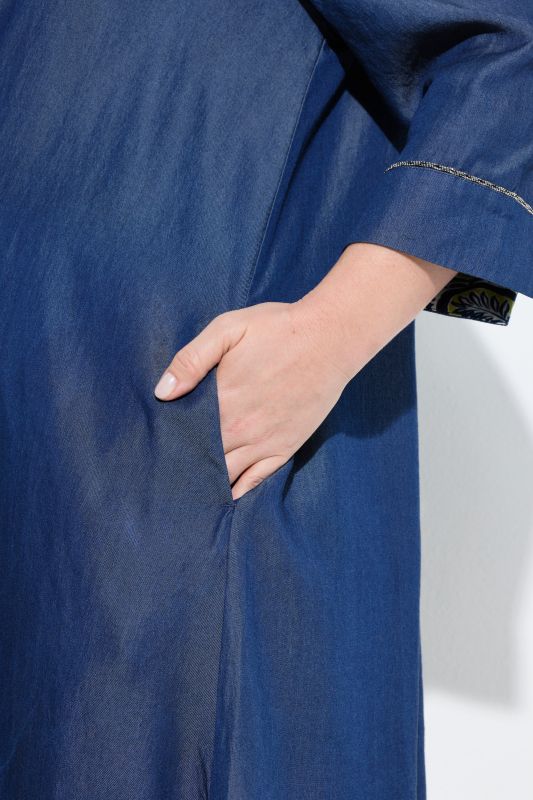 Denim-Look Lyocell Dress