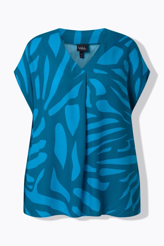 Блуза с абстрактен принт