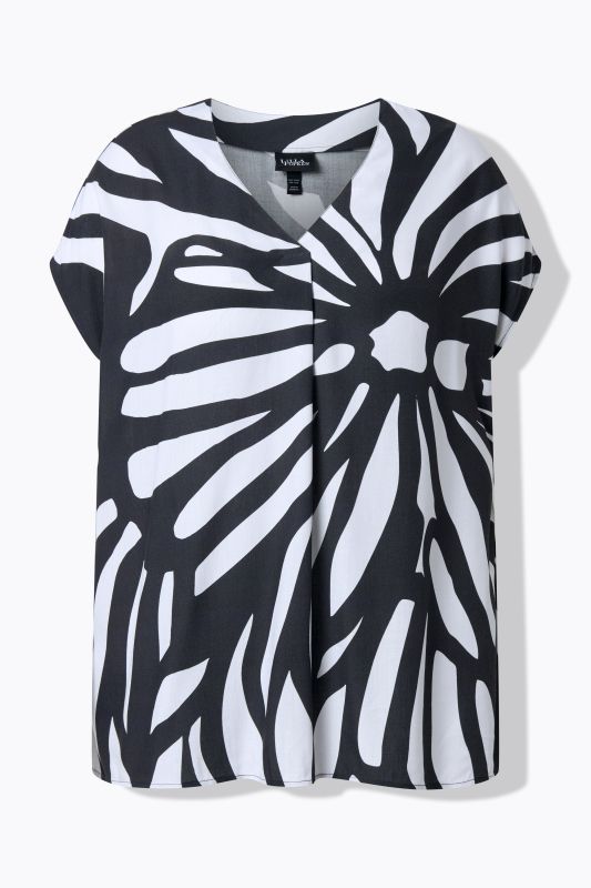 Блуза с абстрактен принт