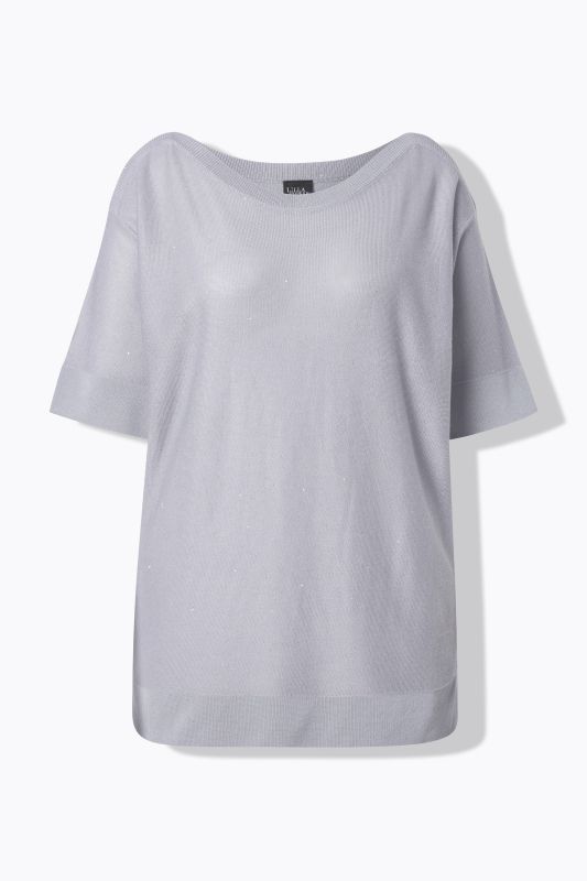 Sequined Short Sleeve Sweater