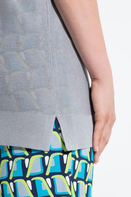 Sequined Short Sleeve Sweater