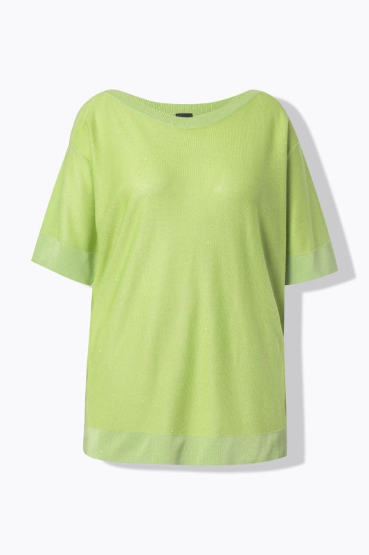 Sequined Short Sleeve Sweater