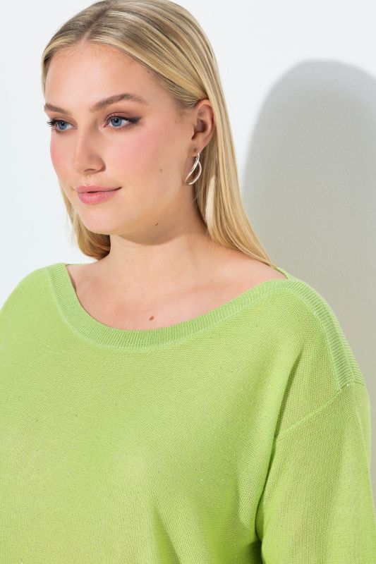 Sequined Short Sleeve Sweater