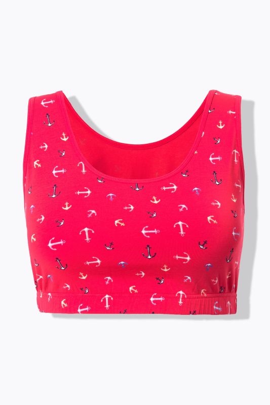 Eco Cotton Anchor Print Bralettes