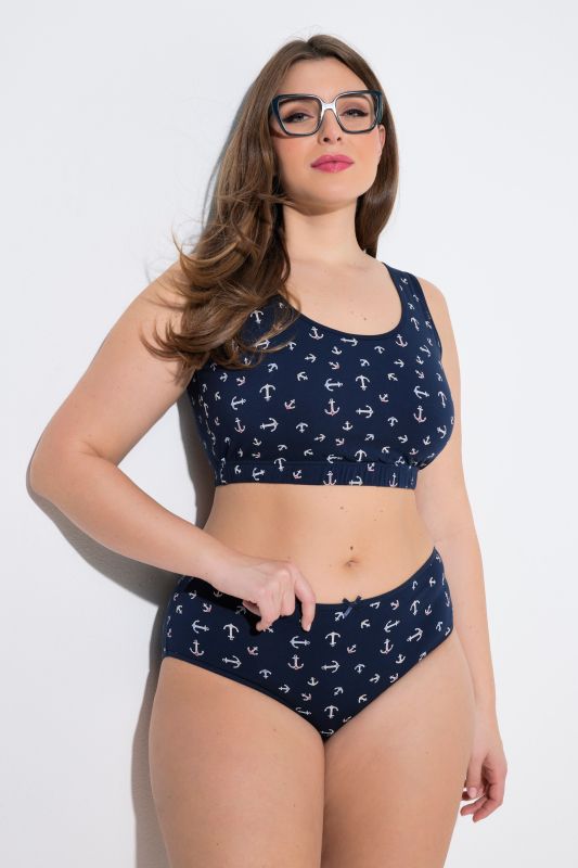 5 Pack of Midi Briefs- Anchor Print