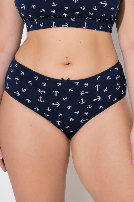 5 Pack of Midi Briefs- Anchor Print