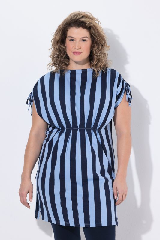 Eco Cotton Striped Knit Tunic