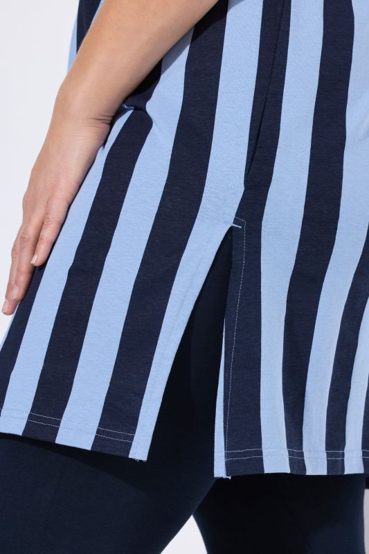 Eco Cotton Striped Knit Tunic