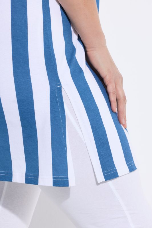 Eco Cotton Striped Knit Tunic