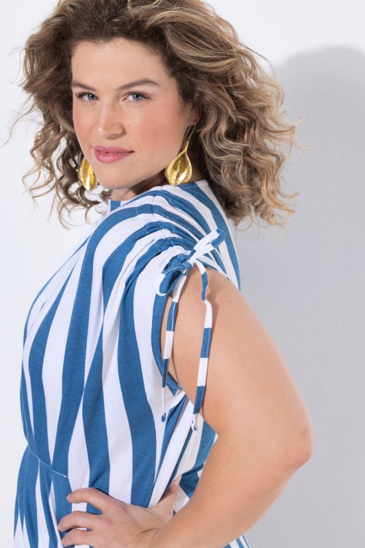 Eco Cotton Striped Knit Tunic