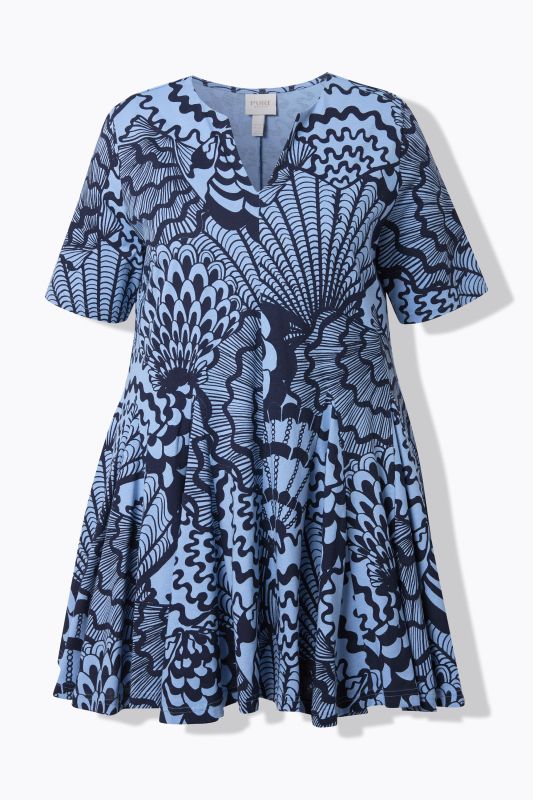 Туника с принт на раковини