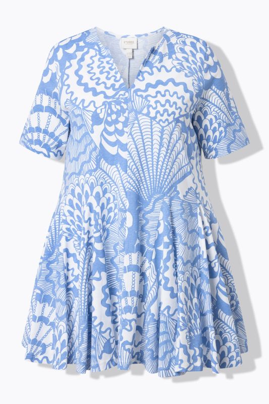 Туника с принт на раковини