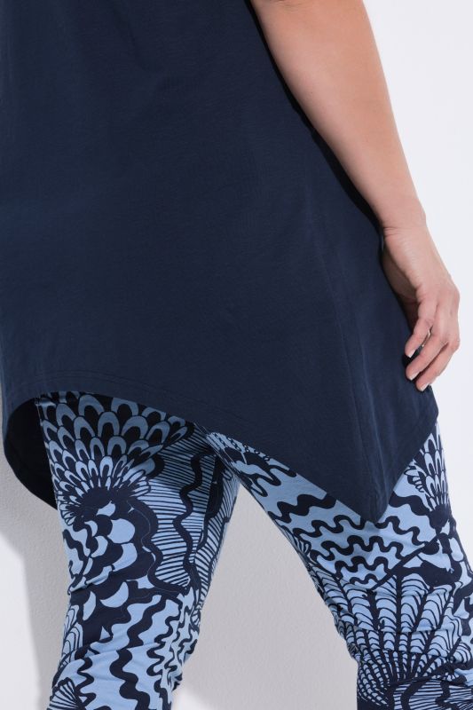 Туника с принт на риби