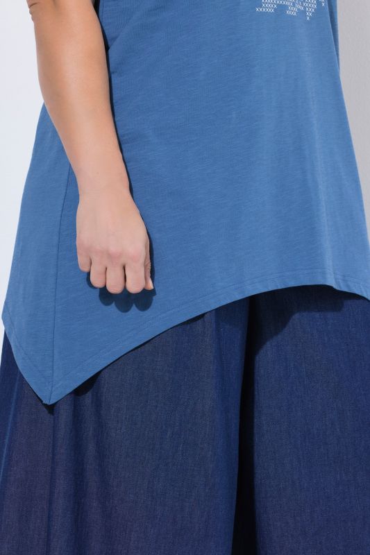 Туника с принт на риби