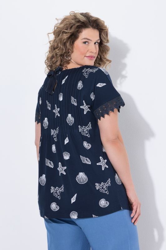 Тениска с морски принт