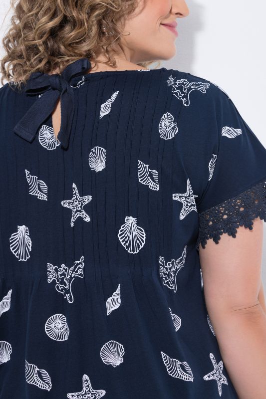 Тениска с морски принт