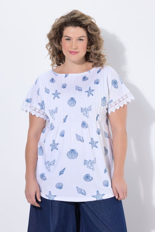 Тениска с морски принт