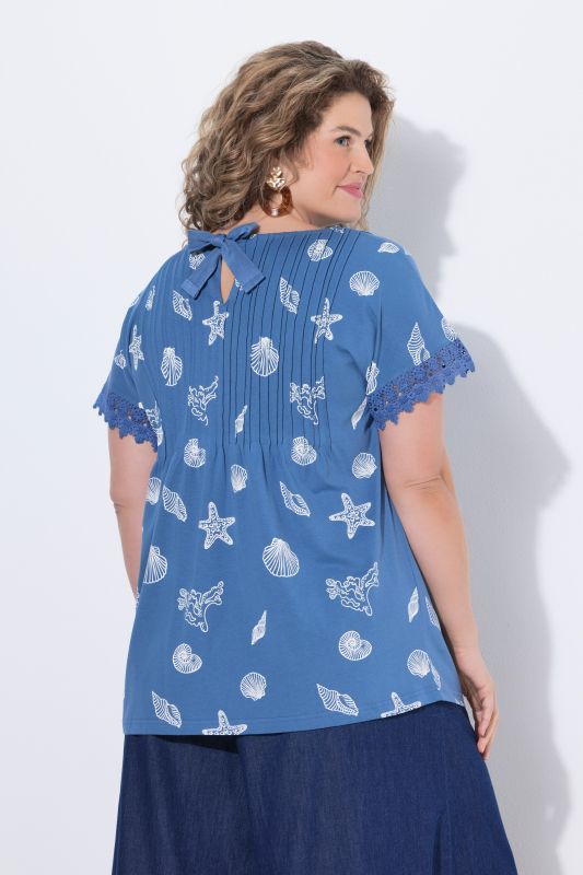 Тениска с морски принт