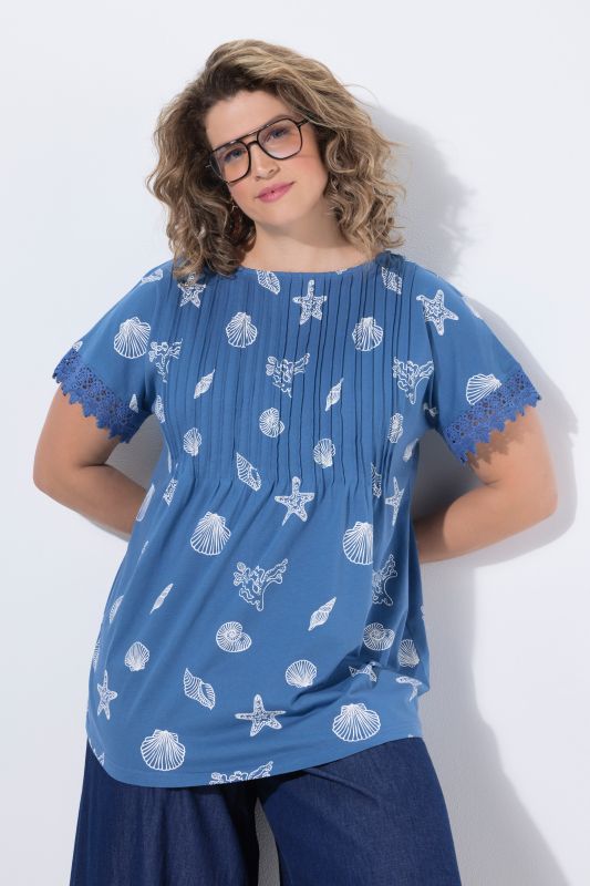 Тениска с морски принт