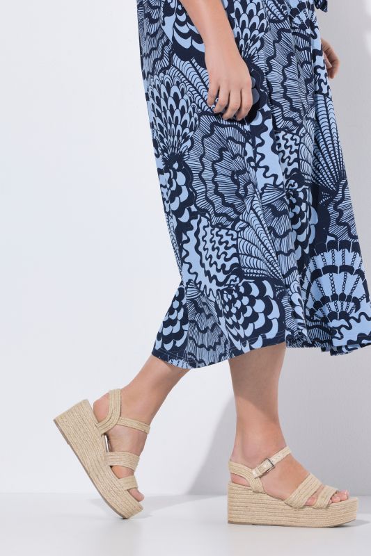 Eco Cotton Shell Print Empire Dress