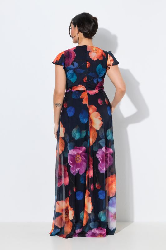 Гащеризон с шифон на цветя