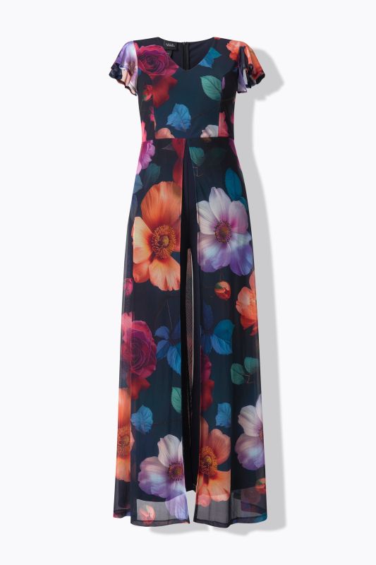 Гащеризон с шифон на цветя