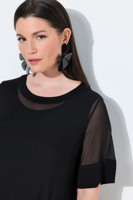 Sheer Layered Mesh Dress