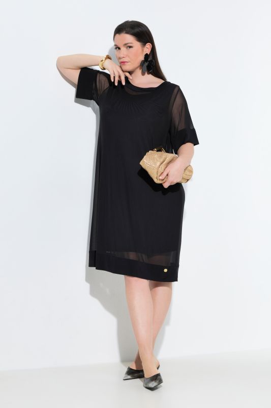 Sheer Layered Mesh Dress