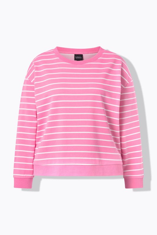Striped Long Sleeve Crew Neck Sweatshirt