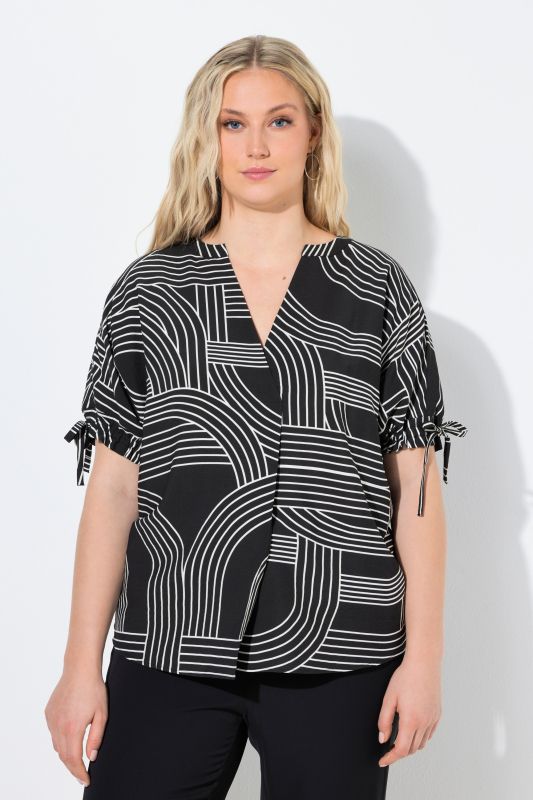 Блуза с геометричен принт