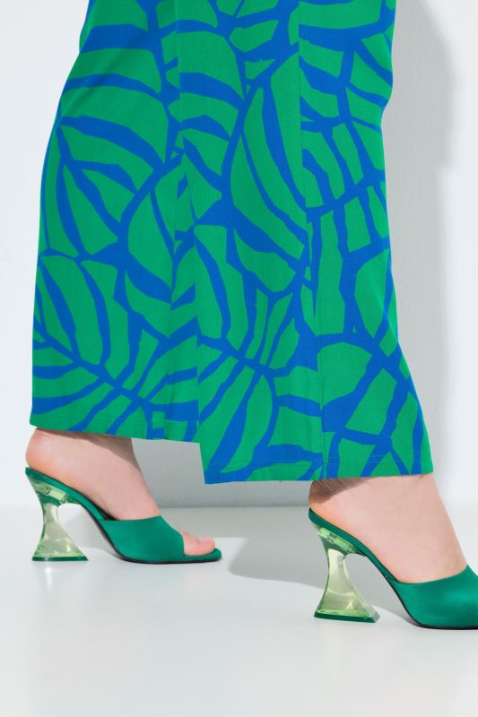 Панталон с принт на листа