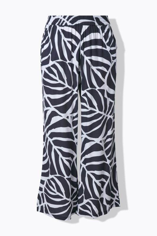 Панталон с принт на листа