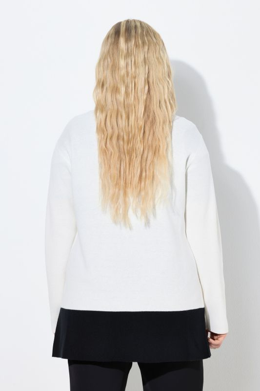 Rhinestone Modern View Open Shape Cardigan