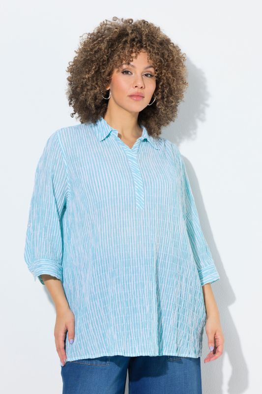 Striped Smocked Blouse