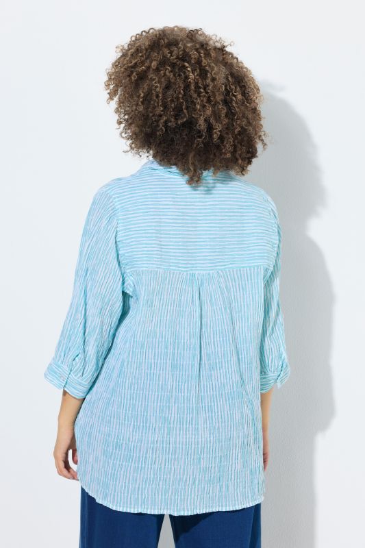 Striped Smocked Blouse