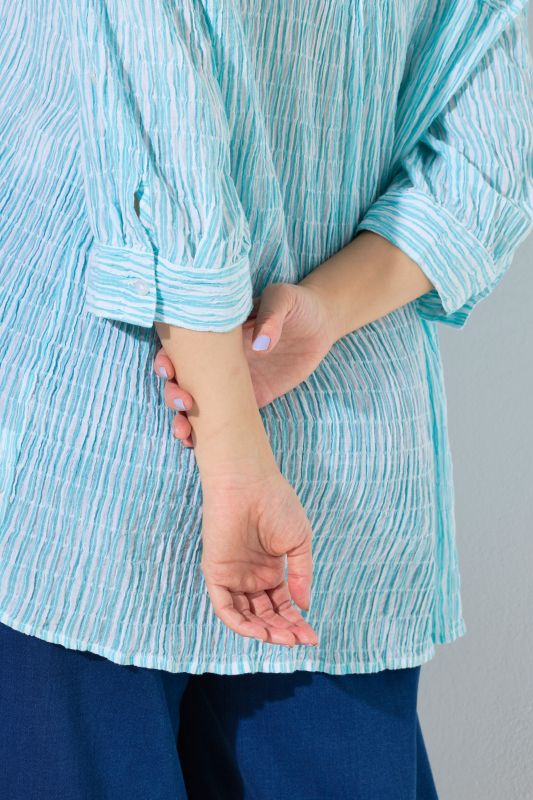Striped Smocked Blouse