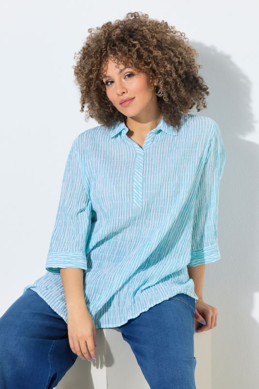 Striped Smocked Blouse