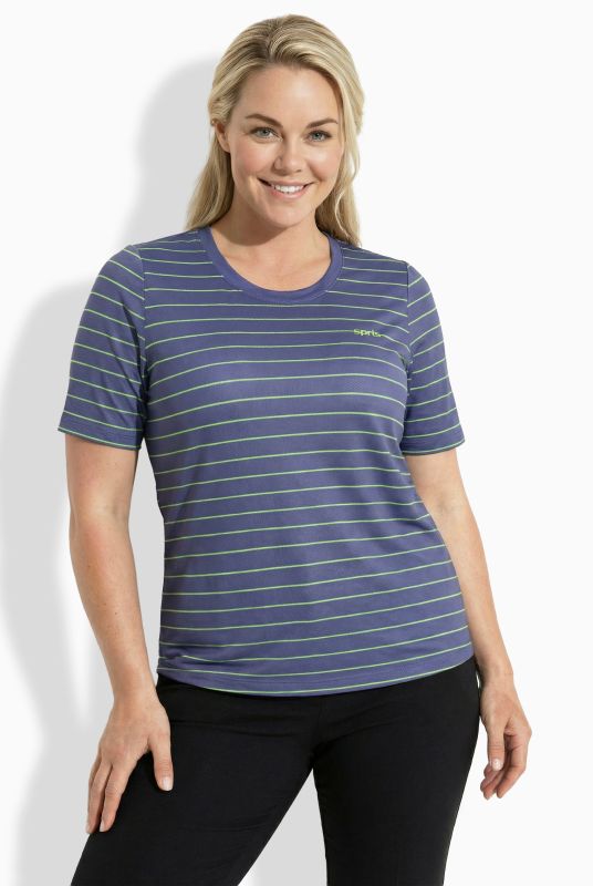 Neon Stripe Short Sleeve Performance Tee