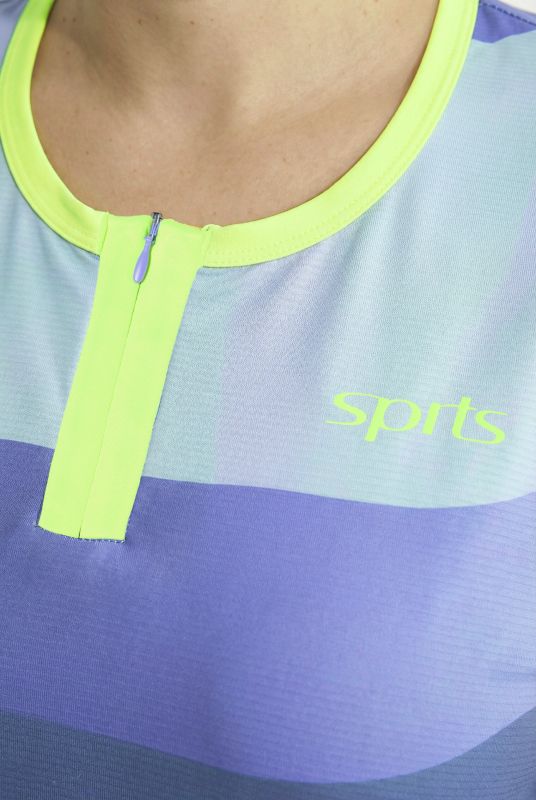 Wave Print Performance Tee