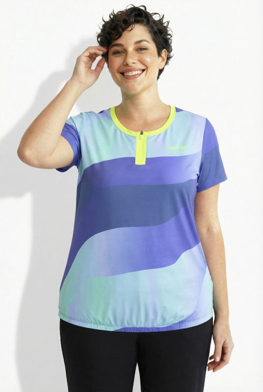 Wave Print Performance Tee